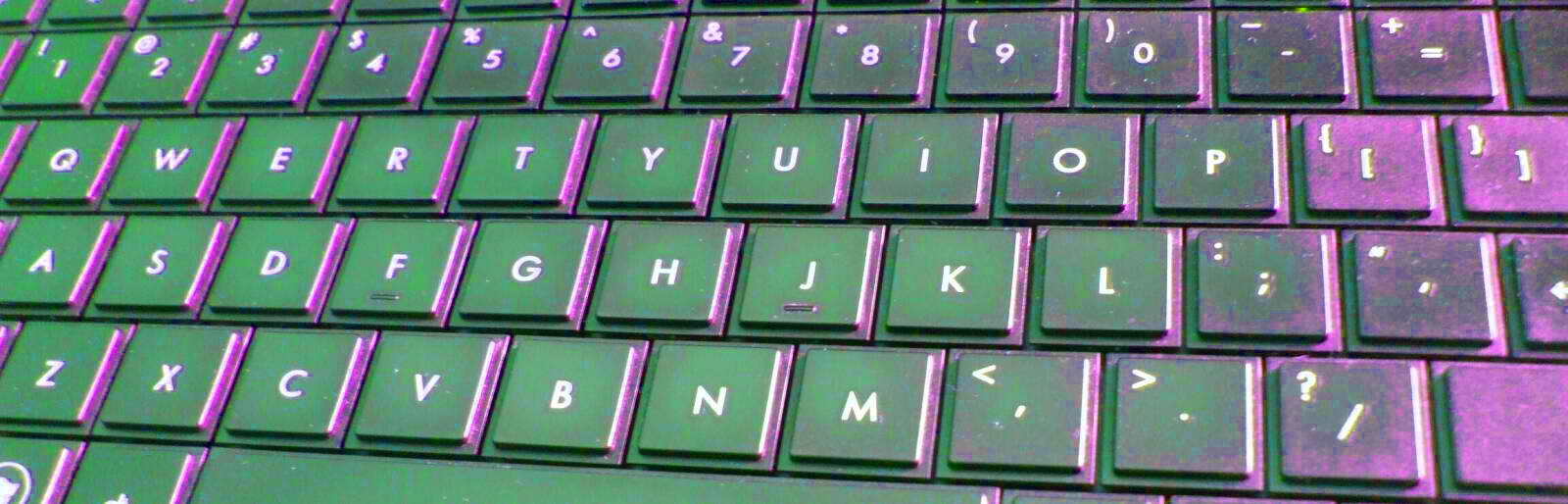 Keyboard with remodulated color map.