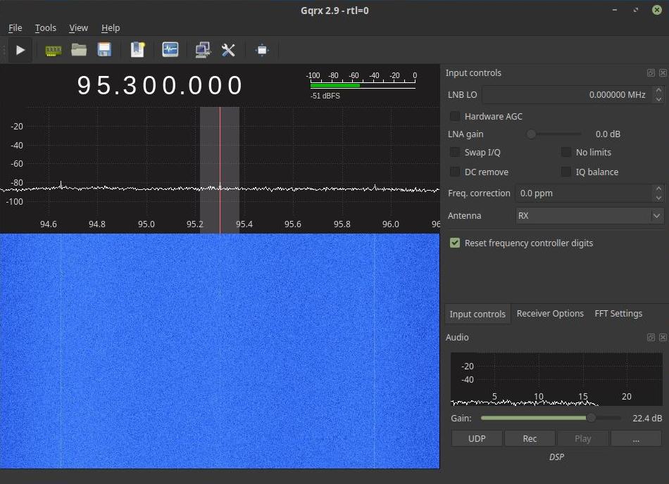 Adjusting the gain on an SDR