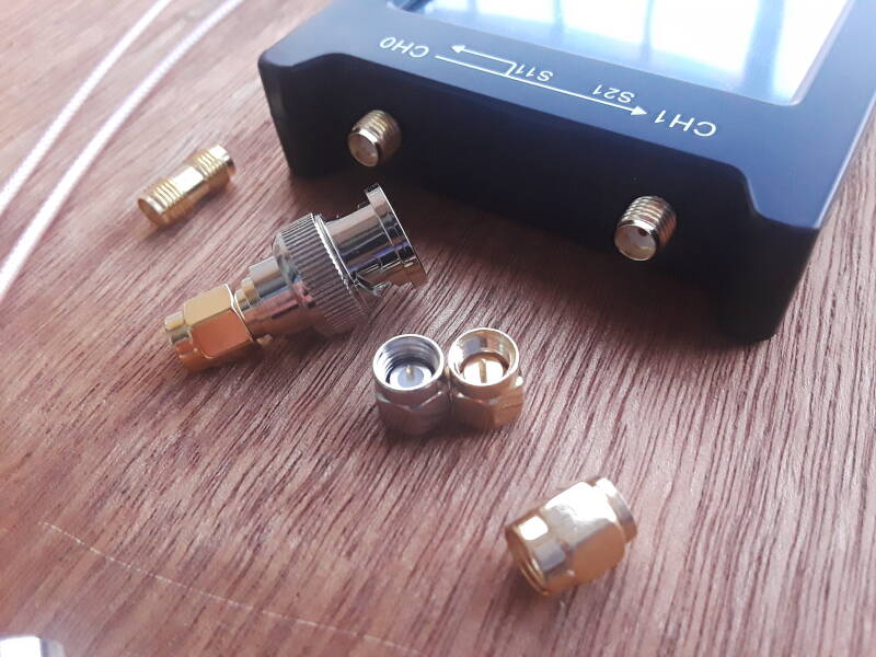 SMA to BNC adapters.