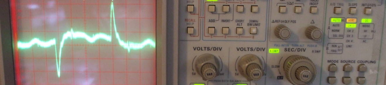 Tektronix 2445A oscilloscope.