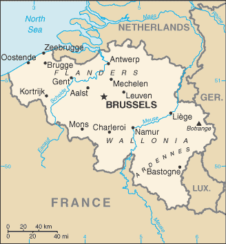 bruges map belgium