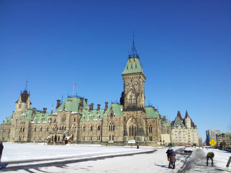 The East Block on Parliament Hill in Ottawa.