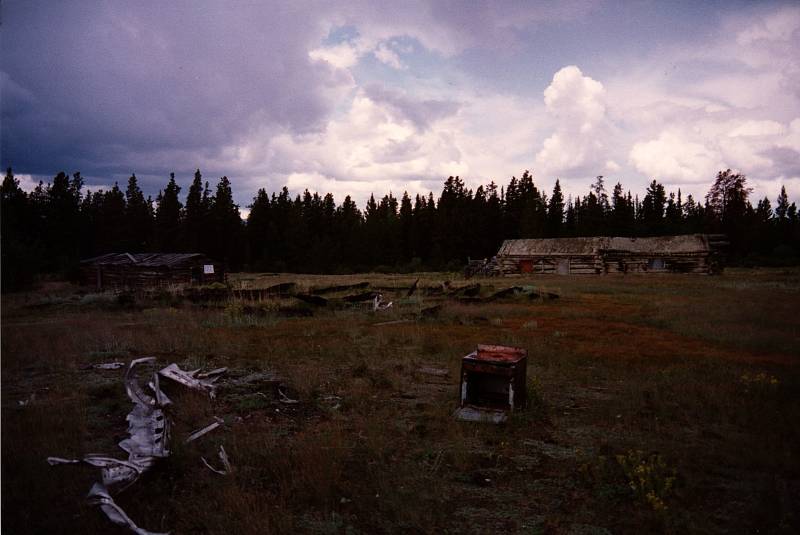 Remains of mining in the Yukon.
