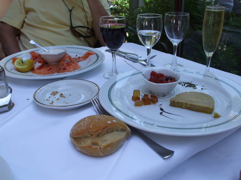 Lunch at Les Deux Garçons along Cours Mirabeau in Aix-en-Provence.