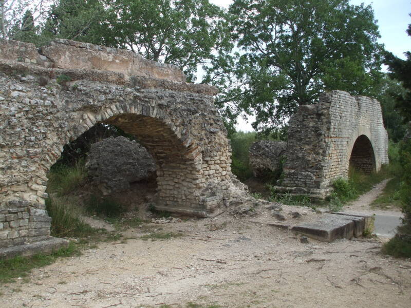 Barbégal aqueduct in southern France.