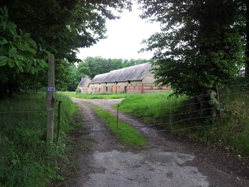 Barns at Château de Bosmelet.