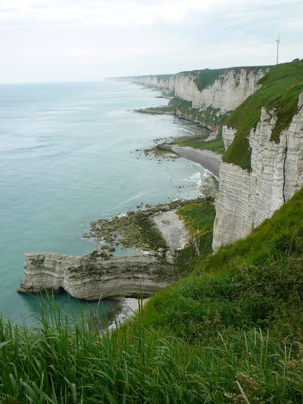 Chalk cliffs at Cape Fagnet near Fécamp.