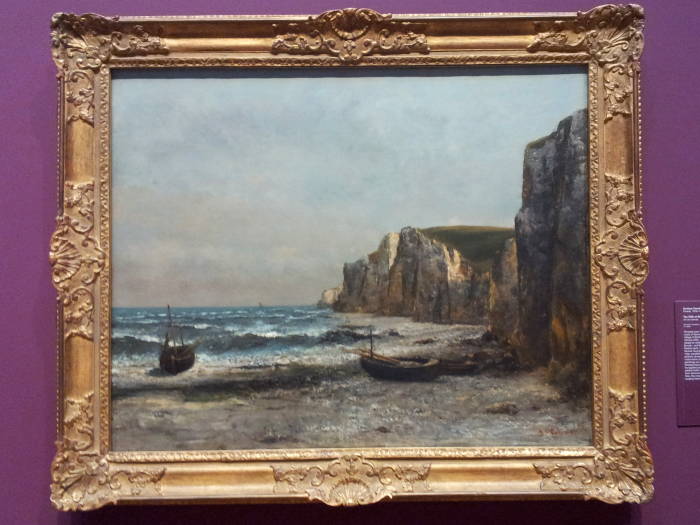 Gustave Courbet, 'The Cliffs at Étretat', 1866, in the National Gallery in Ottawa.