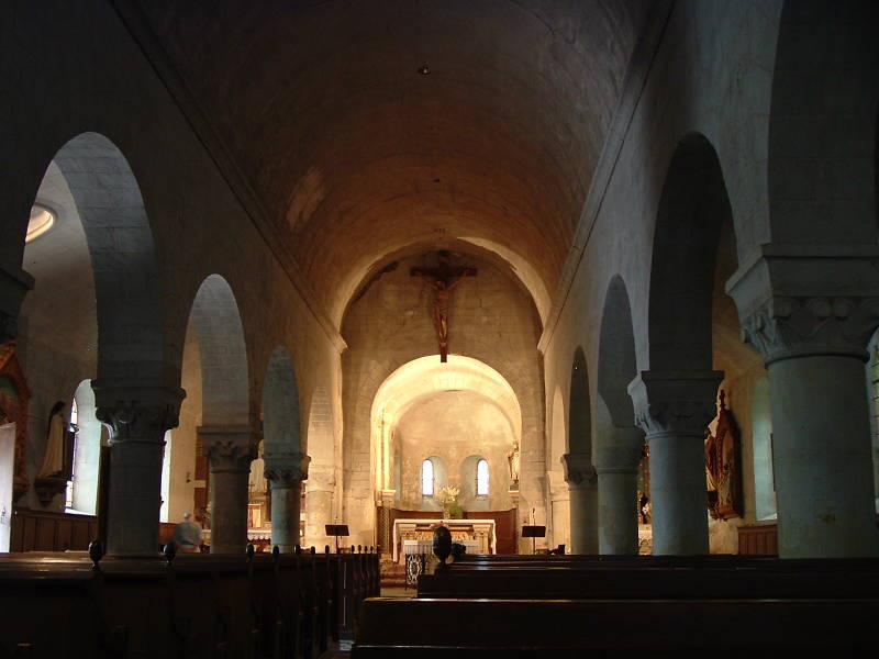 Romanesque church in Chênehutte-les-Tuffeaux along the Loire river.