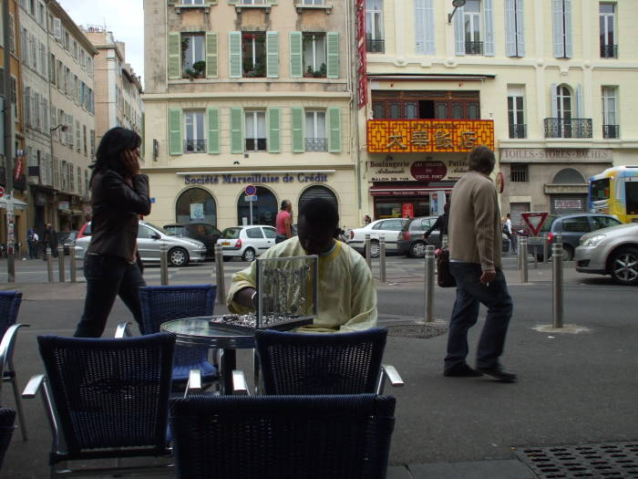 Street vendor along La Canebière.