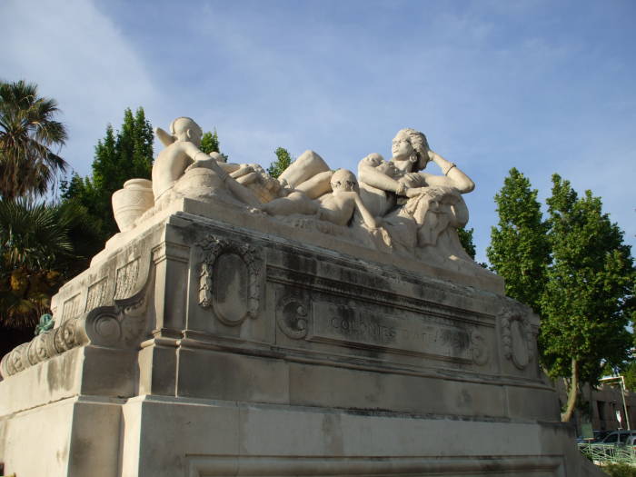 Allegorical statue of the French Empire at Marseille's Gare Saint-Charles.