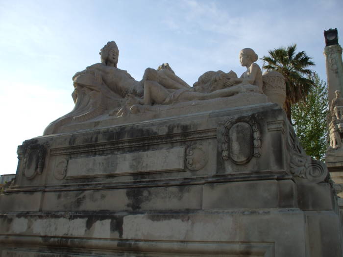 Allegorical statue of the French Empire at Marseille's Gare Saint-Charles.