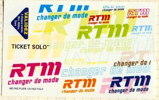 Marseille bus ticket.