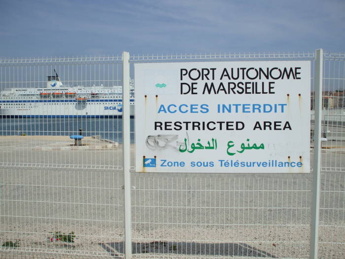 The modern port of Marseille.