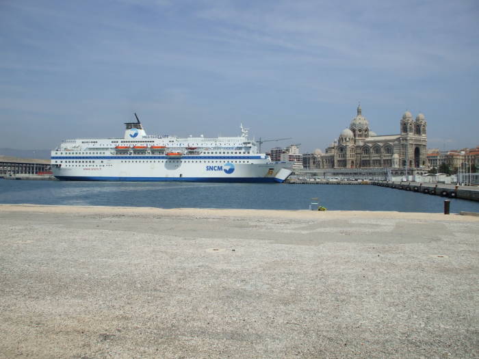 The modern port of Marseille.