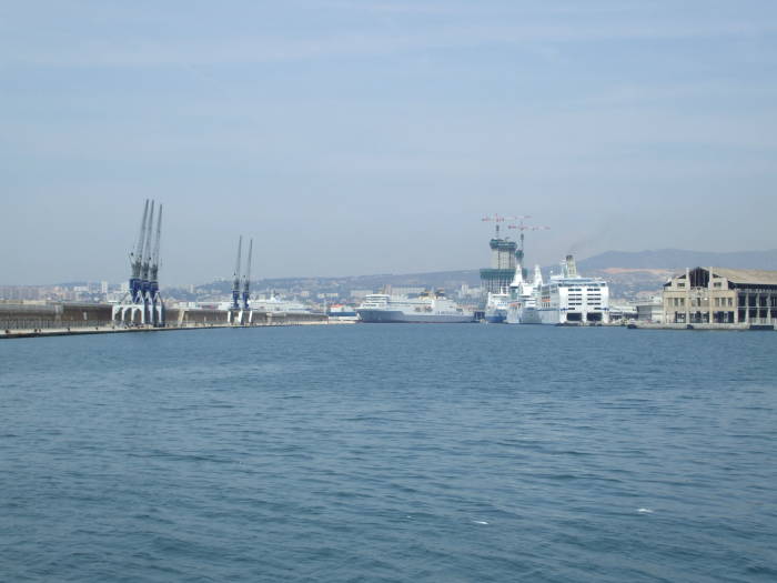 The modern port of Marseille.