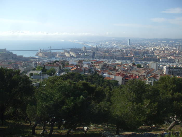 View from Notre Dame de la Garde above Marseille.