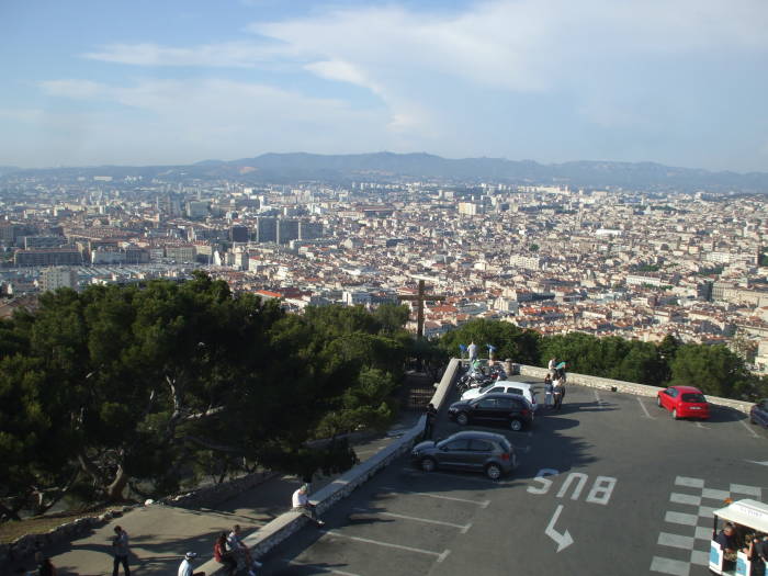 View from Notre Dame de la Garde above Marseille.