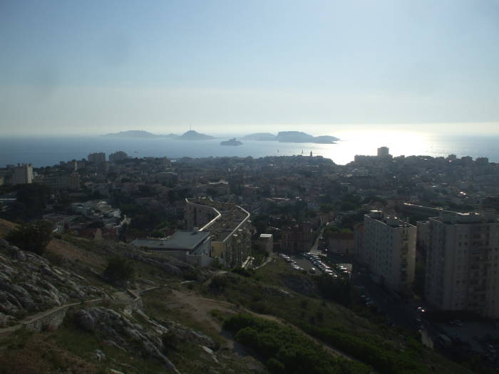 View from Notre Dame de la Garde above Marseille.