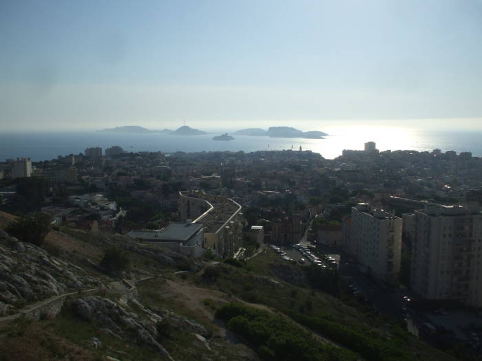 View from Nôtre Dame de la Garde above Marseille.