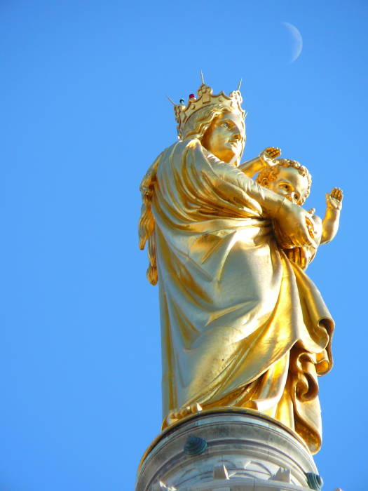 Nôtre Dame de la Garde above Marseille.