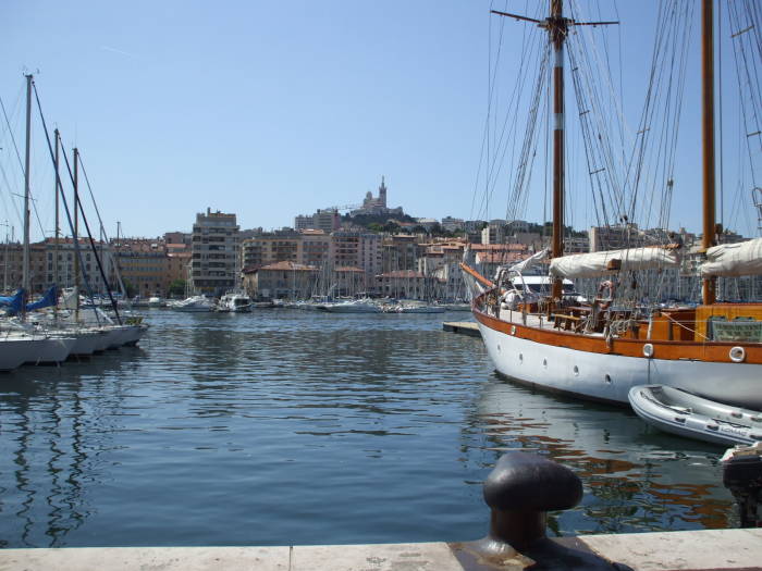 Le Vieux Port, the Old Port of Marseille.