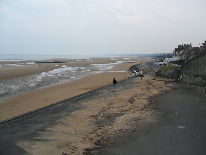 Omaha Beach at Vierville-sur-Mer.