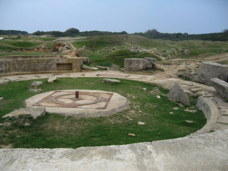 Ruins at Pointe du Hoc.