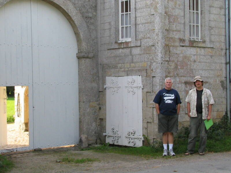 Brécourt Manor, just inland of Utah Beach. Large arched doorway opening into the barn yard.