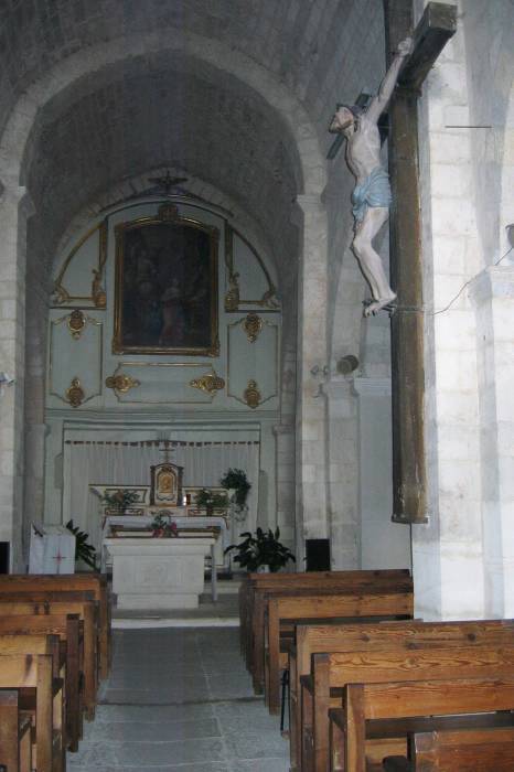 Nave of the Church of Saint Michael in Roussillon.