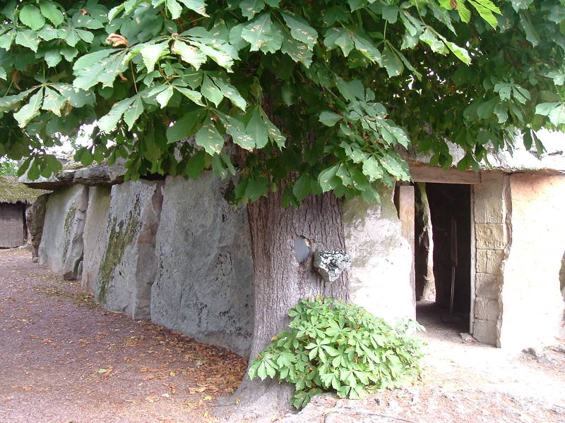 The dolmen of Bagneux, a large megalithic structure on the outskirts of Saumur, France.