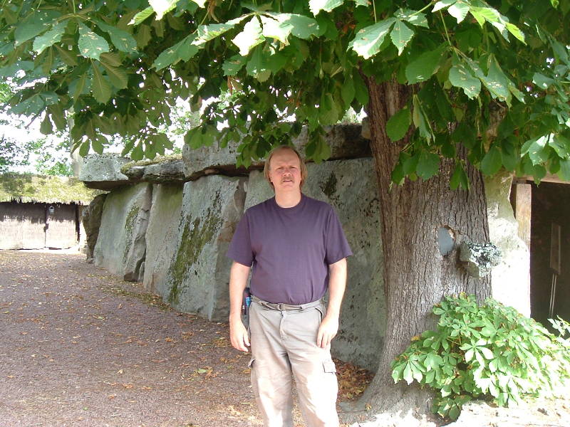 The dolmen of Bagneux, a large megalithic structure on the outskirts of Saumur, France.