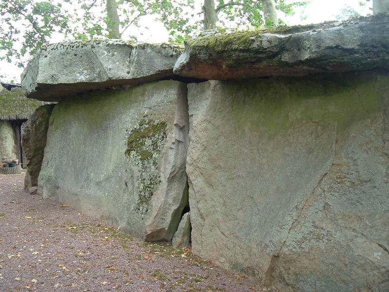 The dolmen of Bagneux, a large megalithic structure on the outskirts of Saumur, France.