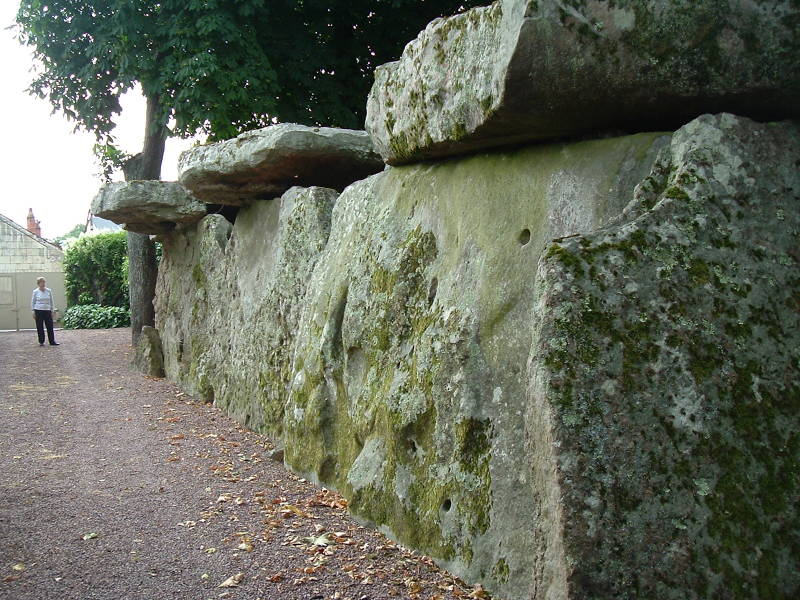 The dolmen of Bagneux, a large megalithic structure on the outskirts of Saumur, France.