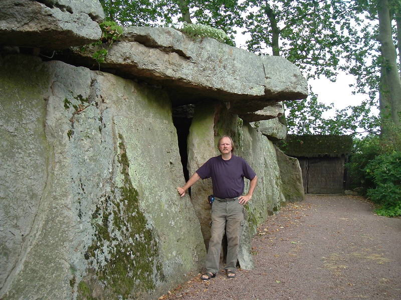 The dolmen of Bagneux, a large megalithic structure on the outskirts of Saumur, France.