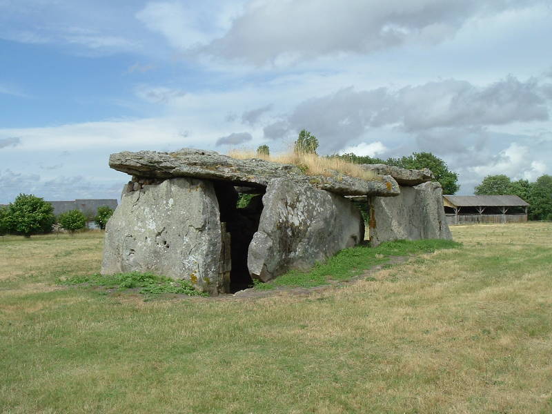 A megalithic structure near Gennes, along the D69 road south of town.