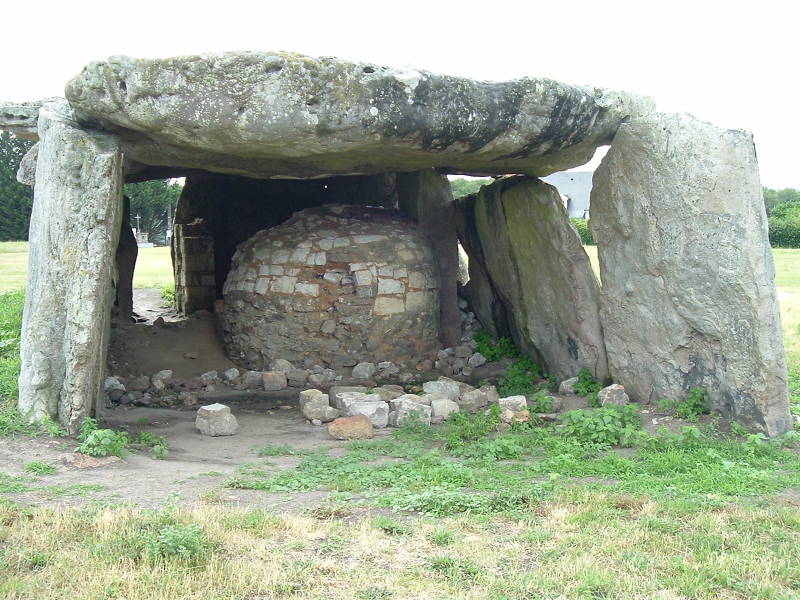 A megalithic structure near Gennes, along the D69 road south of town.