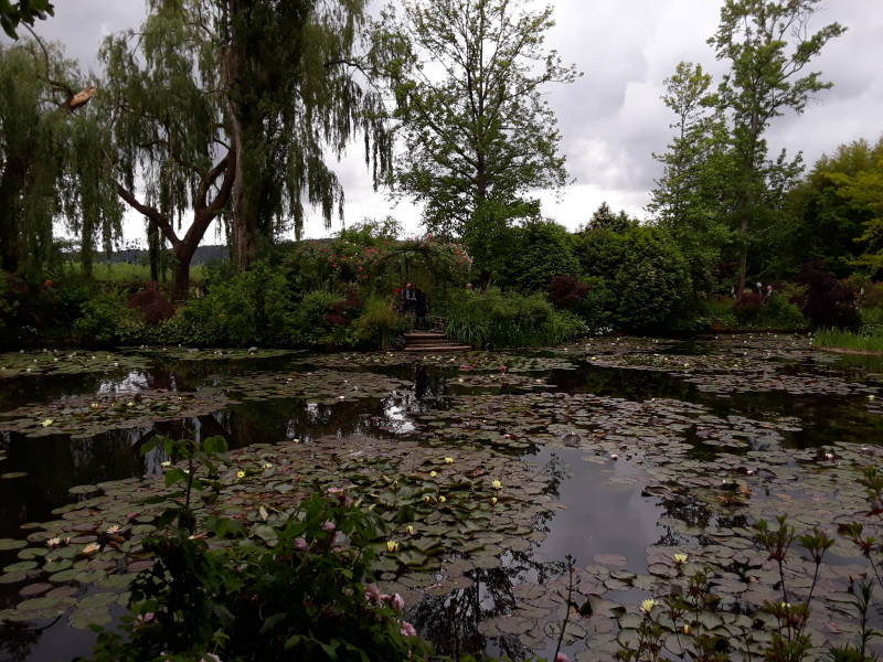 Water garden at Claude Monet's home at Giverny.
