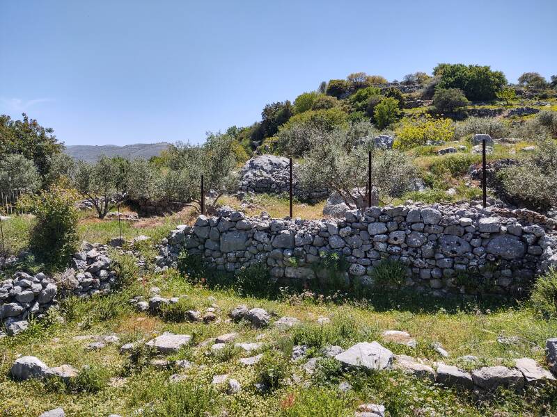 Axos village in Crete.