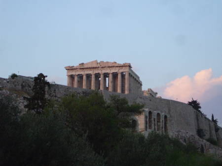 The Parthenon, on the Acropolis in Athens, Greece.