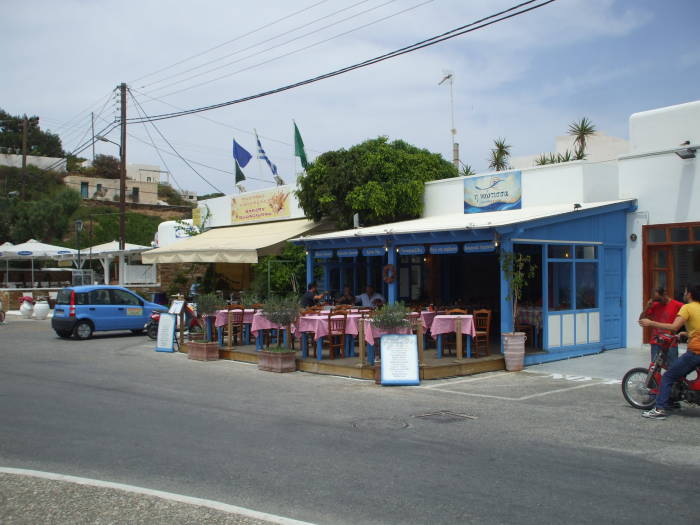 Taverna on the Greek island of Ios.