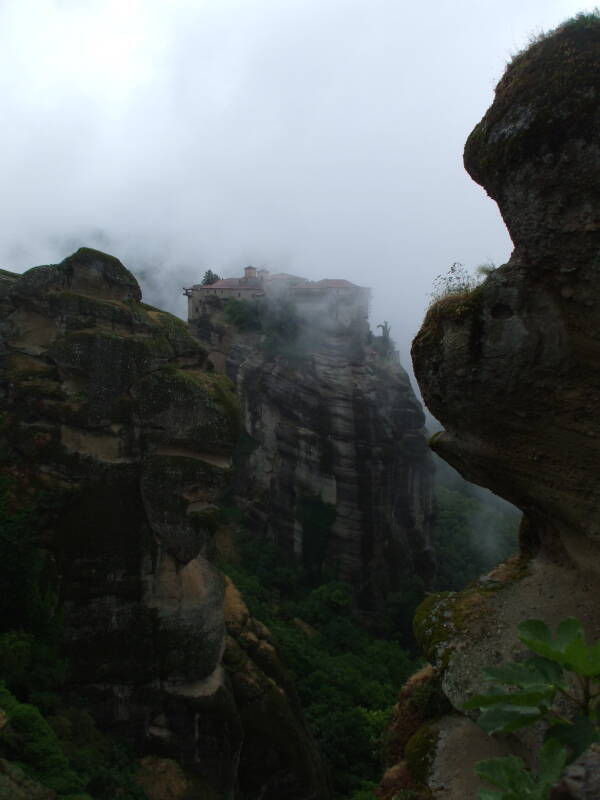 Greek Orthodox monastery Moni Varlaam in Meteora.