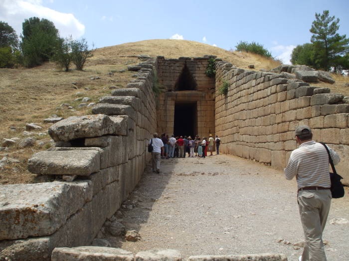 'Treasury of Atreus' or 'Tomb of Agamemnon' tholos or 'beehive' tomb.