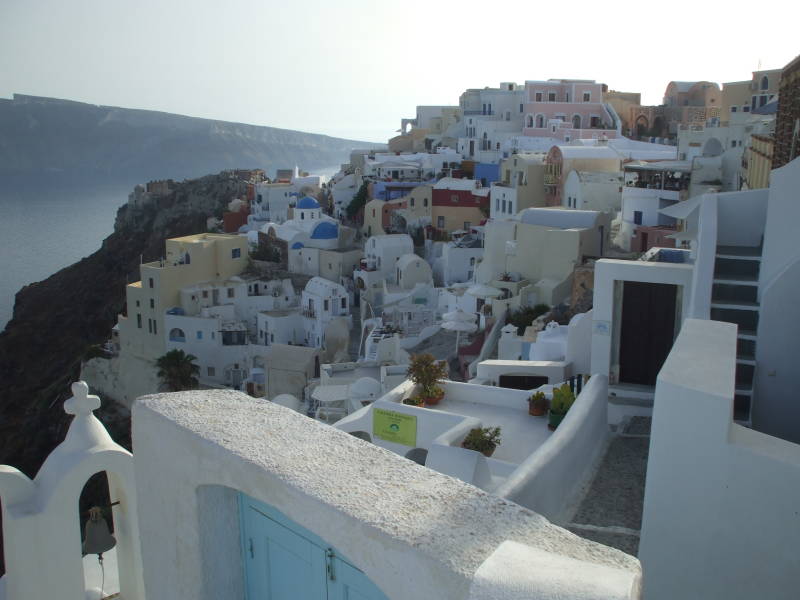 Oia, a small town on the Greek island of Santorini.