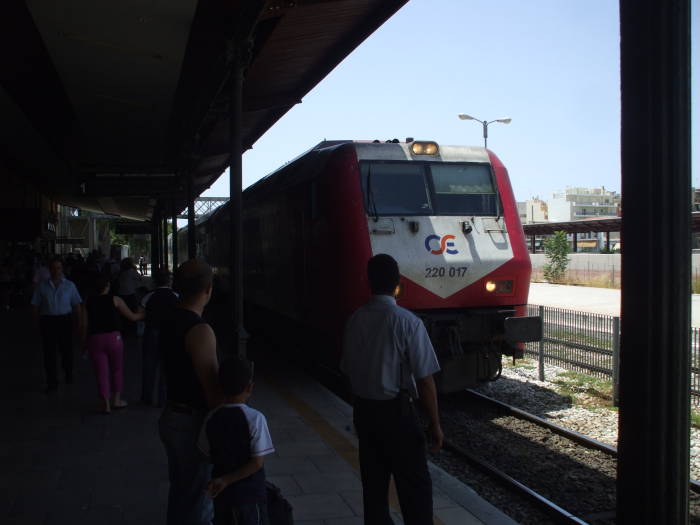 'Aristotelis' train from Athens to Thessaloniki.