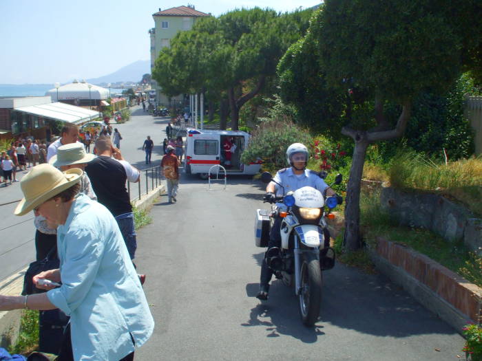 Italian motorcycle policeman.