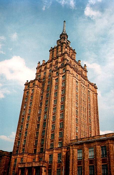 Stalinist architecture in Riga, Latvia.