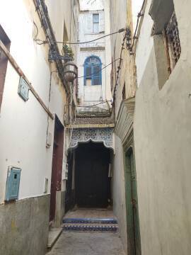 Narrow passageway in the Tangier medina.