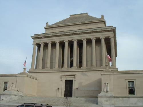 Shrine of the Temple, a Masonic building in Washington, D.C., built in what was thought to be the design of the tomb of Mausolus.