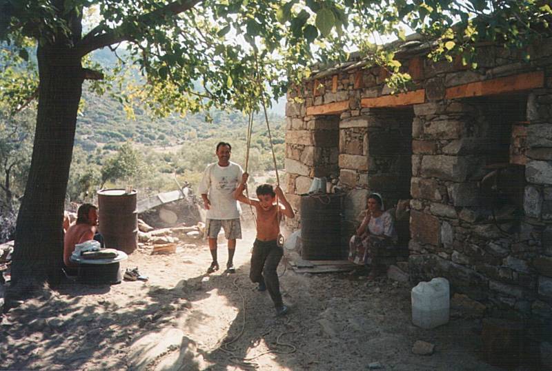 A mountain shepherd's home.  On a mountain trek in Turkey.